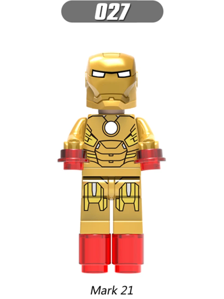 

Single Sale Super Heroes Avengers Figures Iron Man Mk85 Mk5 Mk22 Mk50 Mk41MK8 MK44 MK21 Building Blocks Diy Toy Christmas Gift
