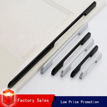 

Aluminum Alloy Furniture Cabinet Door Handle Kitchen Bathroom Push Pull Handles Drawer Flush Handle Hardware Accessories