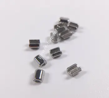 

30Pieces Dental Crimpable Hooks Stop Orthodontic Stops Rectangular Hole Wire Brackets Archwire