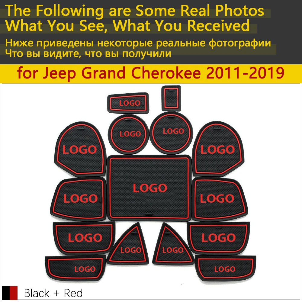 Противоскользящие резиновые чашки подушки двери паз коврик для Jeep Grand Cherokee WK2 2011~ 2013 аксессуары коврик для телефона