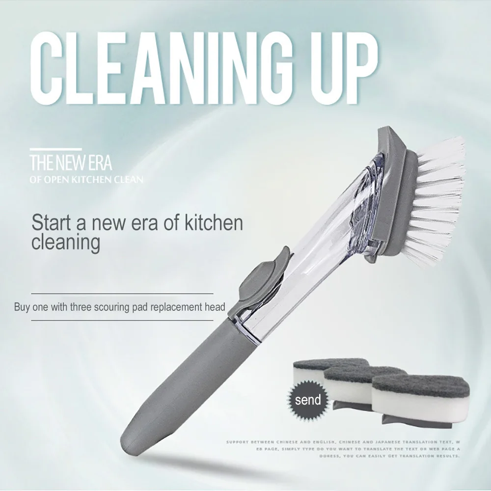 

Kitchen Dish Scrubber Dishwashing Scrubber Sink Scrub Brush With Handle Dishwasher Brush Home Cleaning Tools
