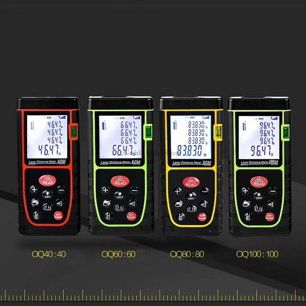 Laser Distance Meter Laser Range Finder Rangefinder Metro Digital Laser Tape Measure Ruler Roulette tool 40M 60M 80M 100M