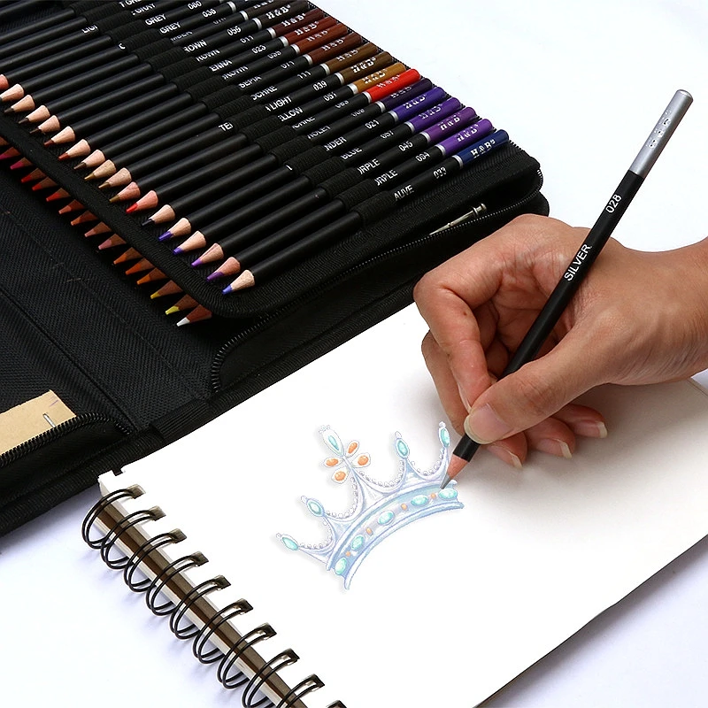 Premium Drawing Pencil Set(96pcs),including 72 Colored Pencils and 24 Sketch Kit