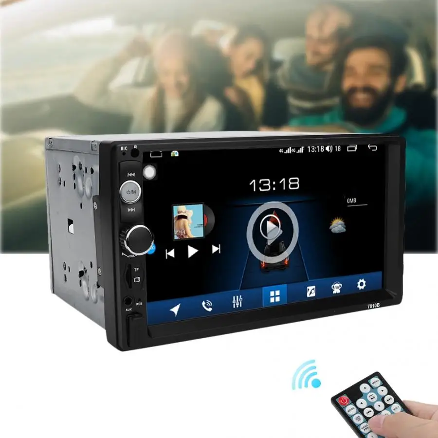Автомобильный стерео 7 дюймов экран с высоким разрешением FM Bluetooth радио аудио стерео Авто MP5 длинный корпус плеер oto aksesuar