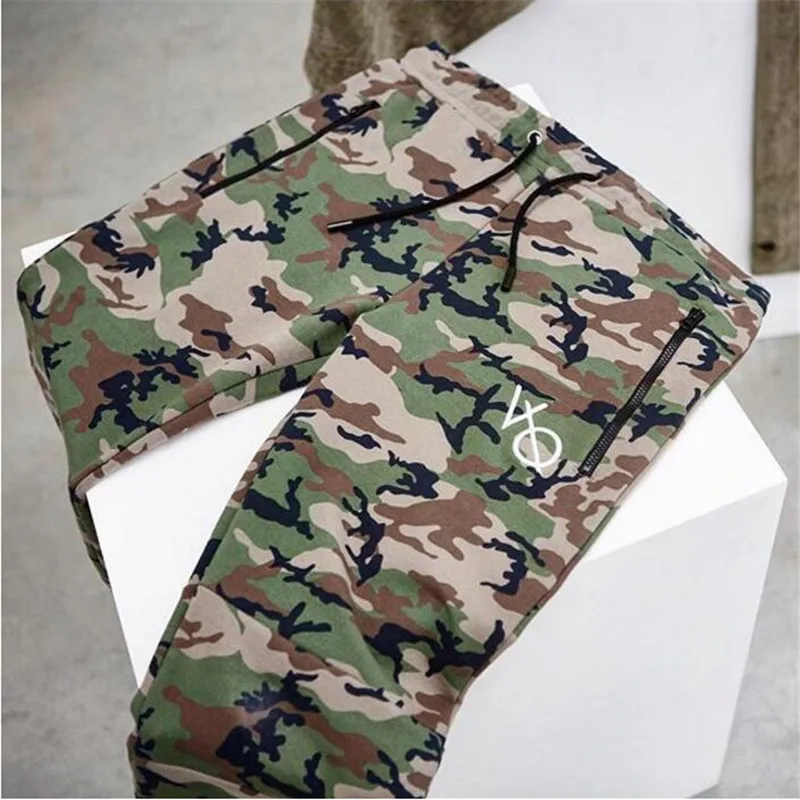 20189 New Fashion Men Camouflage Gyms Sets Men Long-Sleeved Hoodies+pants Two-piece Male Tracksuit Men's Casual Sportswear Suits