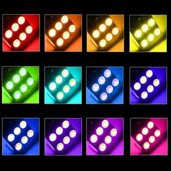 

T10 5050 12SMD Remote Control auto decorative atmosphere lamp 12V Auto RGB 16Colors LED Car styling Interior Reading Light Lamp