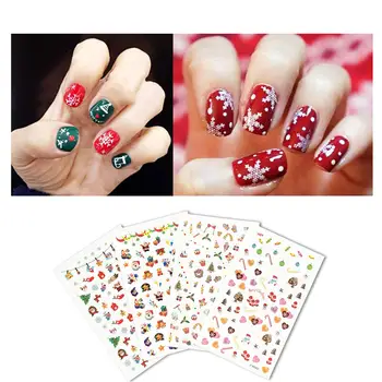 

Miji Mila Christmas Adhesive Nail Polish Stickers Nail Art Stickers Nail Transfer Foil Wraps-Nail Art DIY Decoration Snowflake