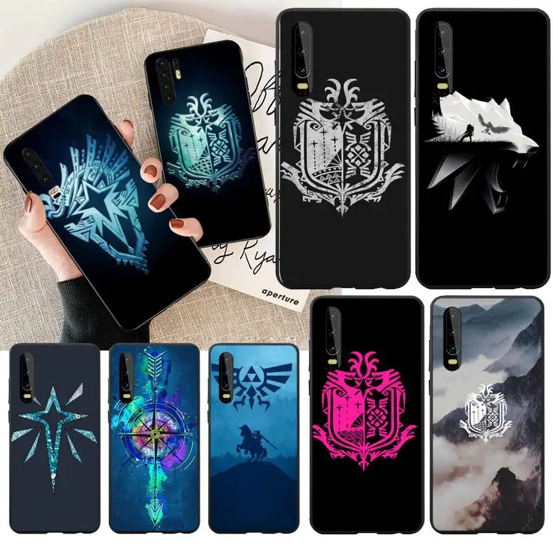 CUTEWANAN monster hunter world черный мягкий чехол для телефона Huawei P30 P20 Mate 20 Pro Lite Smart Y9 prime 2019 |