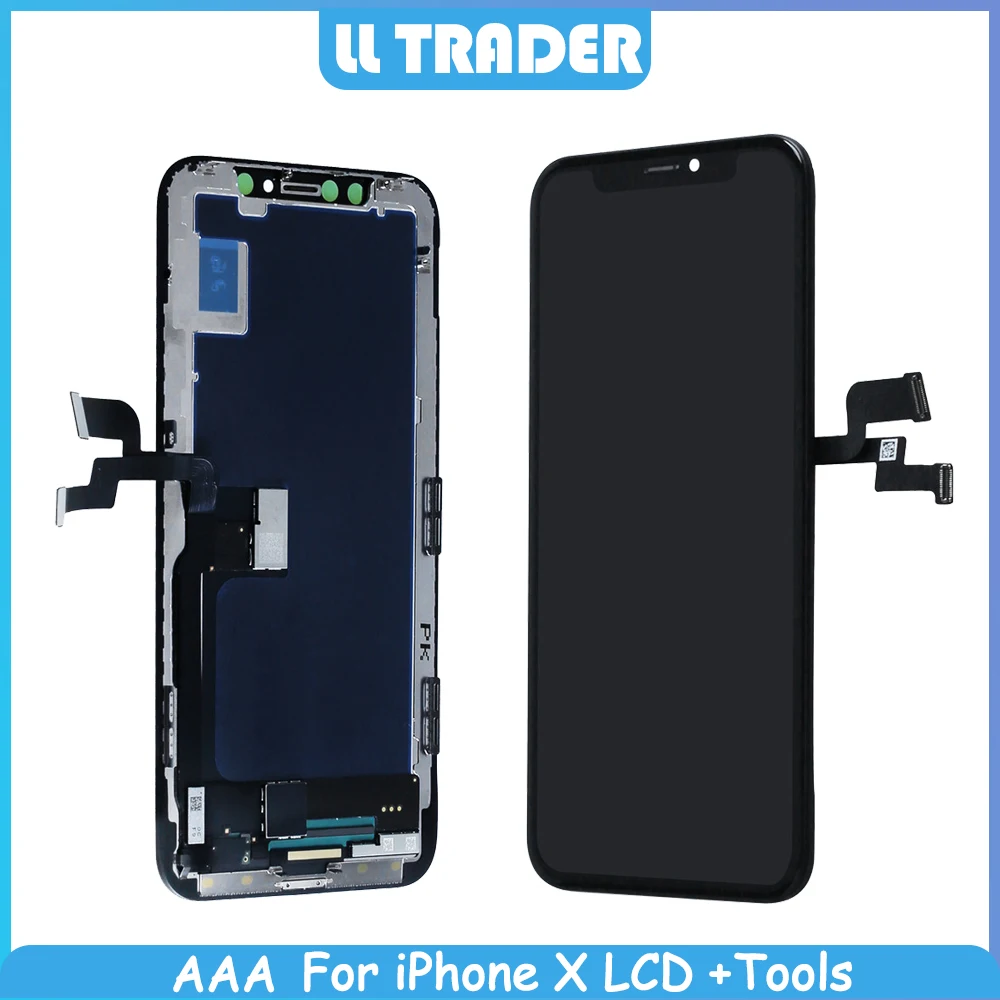 100% класс AAA Pantalla дисплей для iPhone X экран в сборе Замена Oled 3D Touch iphoneX LCD черный
