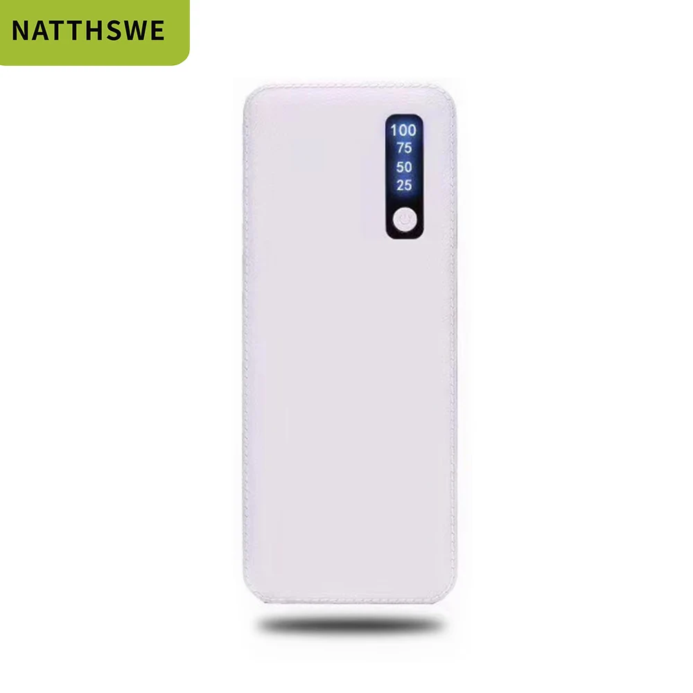 NATTHSWE 30000 мА/ч внешний аккумулятор кожа 3 USB порта для зарядки мини банк питания