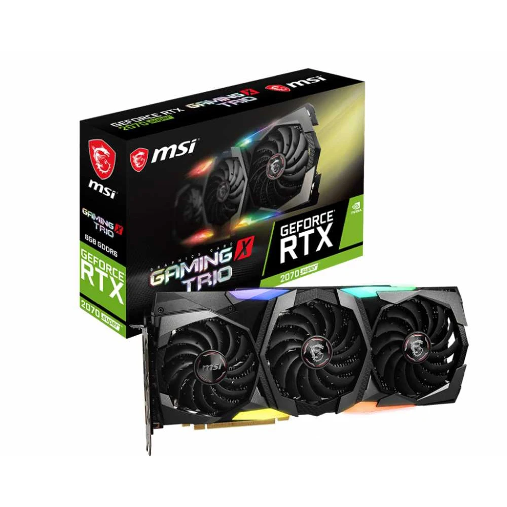 Видеокарта MSI PCI-E RTX 2070 SUPER GAMING X TRIO NV RTX2070SUPER 8192Mb 256b GDDR6 1800/14000/HDMIx