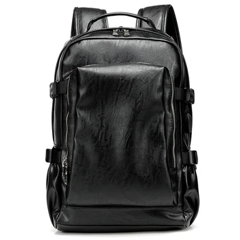

Men Travel Leisure Backpacks Retro Casual Bag Schoolbags Teenager Black