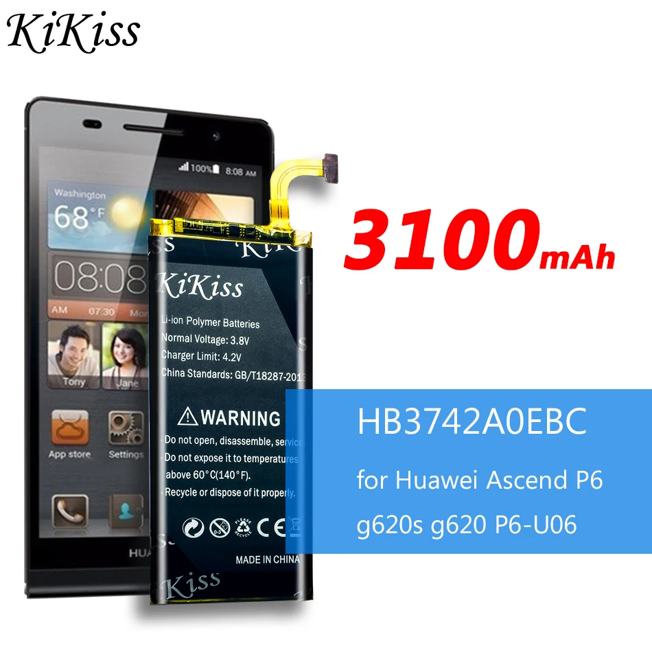 dubbellaag Overeenkomstig bewaker Free Tool 3100mAh HB3742A0EBC Battery For Huawei Ascend P6 P6 U06 P6 c00 P6  T00/ Ascend G6 G620 G621 G620s G630 +Tracking Number|Mobile Phone  Batteries| - AliExpress