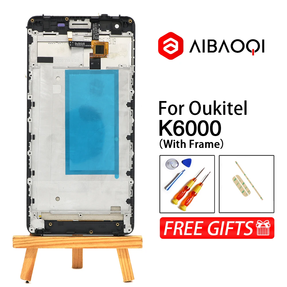 Сенсорный экран AiBaoQi для телефона Oukitel K6000 Pro/K6000/K6000Pro сменный ЖК дисплей 5 х1080 с