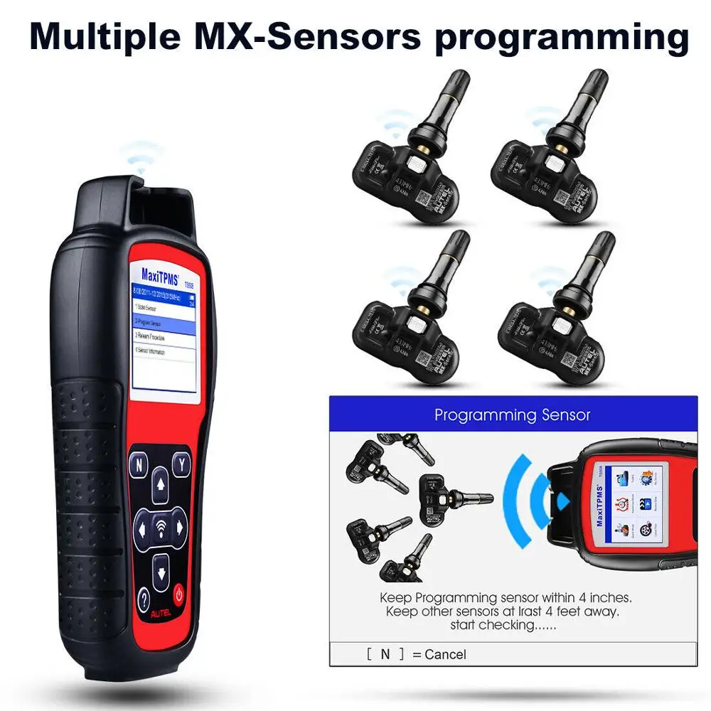 Датчик давления в шинах Autel MaxiTPMS TS508 TPMS инструмент для диагностики|Считыватели