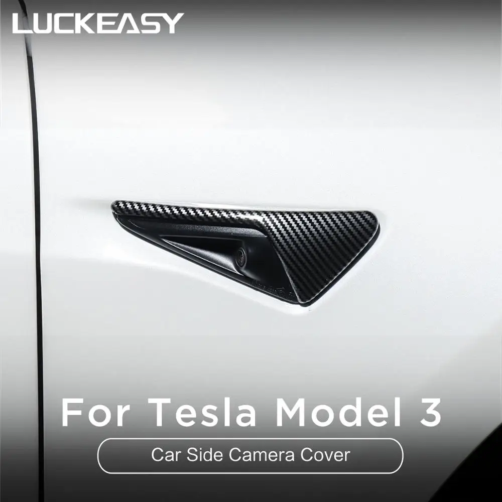For Tesla Model 3 Model Y X S 2017 2020 Car ABS carbon fiber Turn