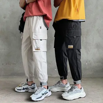 

Men's Cargo Pants Pocket Men HipHop Joggers Pants Trousers Men Streetwear
