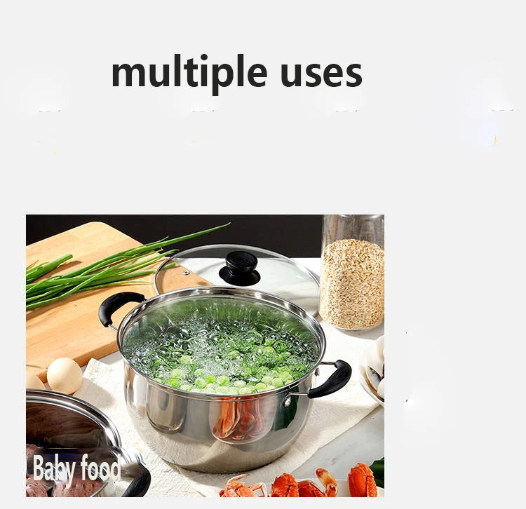 Soup Pot Non-stick Pot Small Cooker Soup Pot Home Porridge Practical Hot Pot Gas Cooker Pots and Pans Cooking Pots Instant Pot