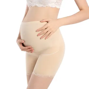 

Women Safety Shorts Boyshort High Waist Adjustment Stomach Lift Pregnant Women's Boxer Pants Safety Pants