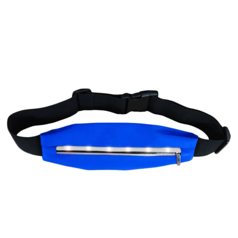 

Sports Running Waist bags Pack Pocket Belt with LED Lights Adjustable Safety Waist Bag
