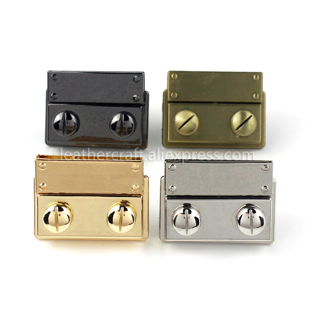 

1x Metal Fashion Push Lock Clasp Tongue Lock Leather Craft Women Bag Purse Handbag Shoulder Bag Closure DIY Accessories