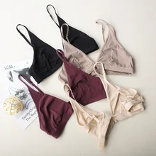 DeRuiLaDy sexy bra push up нижнее белье женское бесшовный бюстгалтер Бюстгальтер лифчик Холтер Сексуальное Бикини Треугольник Чашки Сексуальная Мягкий Нижнее Белье сексуальное белье для женщин лифчики нижнее белье