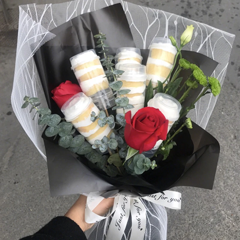 50 шт. высокое качество креативное мороженое фруктовый торт пластиковые чашки круглая форма сердца Прозрачный десерт, выпечка Декор чашки с крышкой