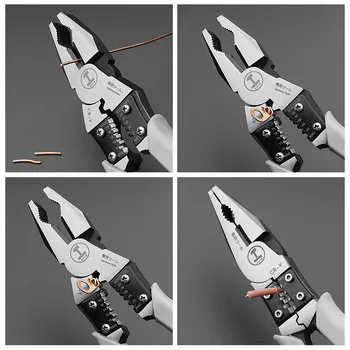 

Dozzlor Multitool Pliers Set Combination Pliers Wire Stripper/Crimper/Cutter Heavy Duty Pliers Diagonal Pliers Hand Tools
