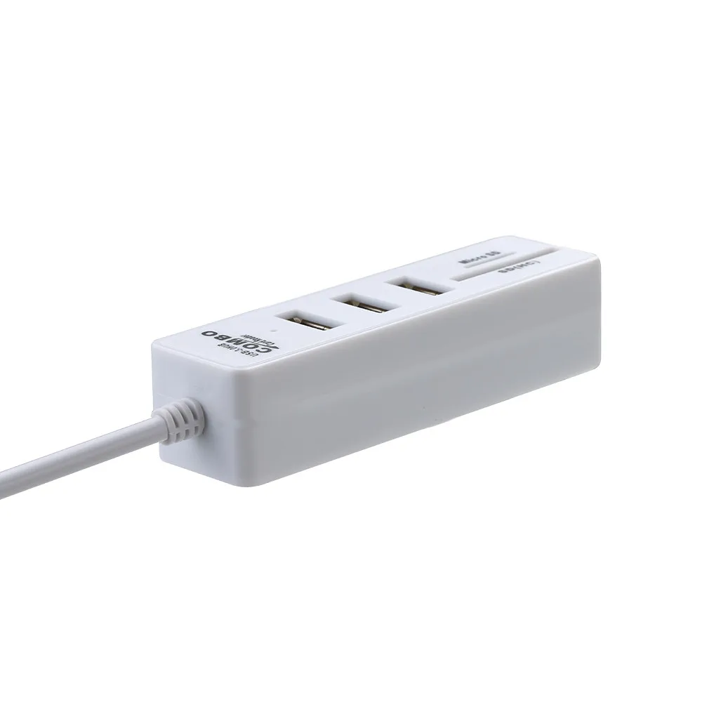 H-скорость 2 в 1 USB3.1 OTG USB 3,0 концентратор сплиттер комбо 3 порта и SD/TF кард-ридер# T2
