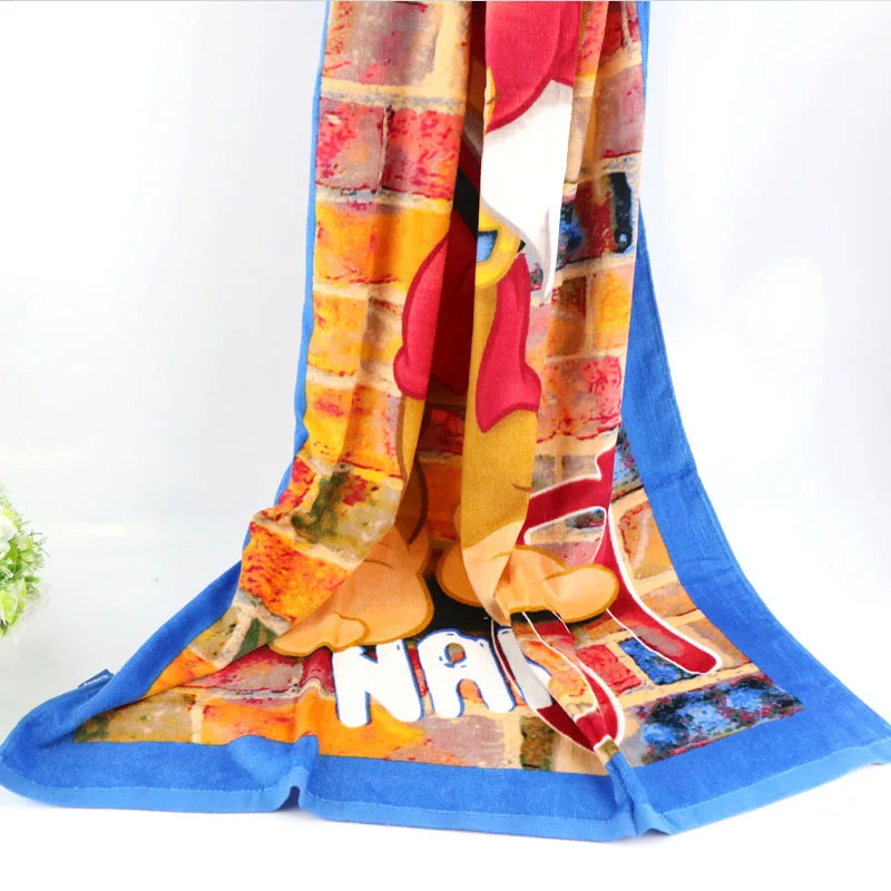 

Guangzhou ya xuan Activity Printed Beach jin jin 75*150 Pure Cotton Cut Velvet Soft Absorbent