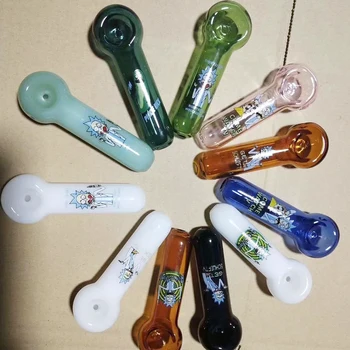 

1pcs Smoking Glass Pipe Gift For Father Husband Durable Tobacco Filter Cigarette Holder Collector Cigar Pipes Accessories