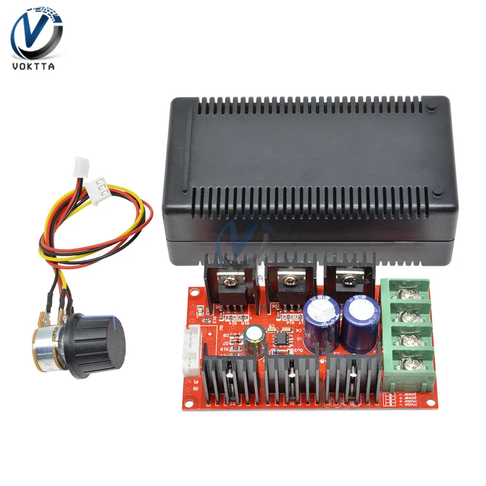 Regolatore Di Velocità PWM 6V-24V 3A Per Motore DC, Invertitore Di Marcia Con Manopola