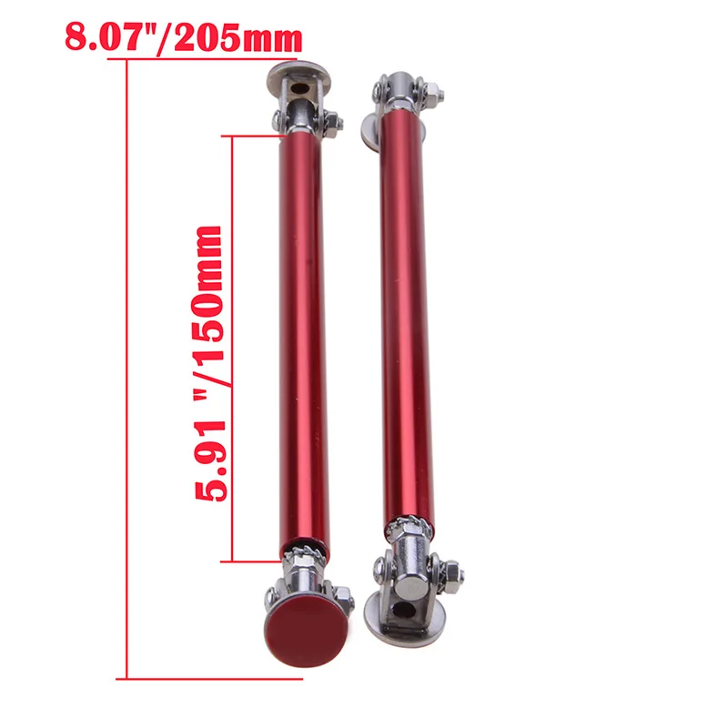 Universal Adjustable Front Bumper Lip Splitter Rod Strut Tie Bar Adhensive Support Kit Accessories 75mm/100mm/150mm/200mm car bumper spoiler bumper lip bumper lip decoration