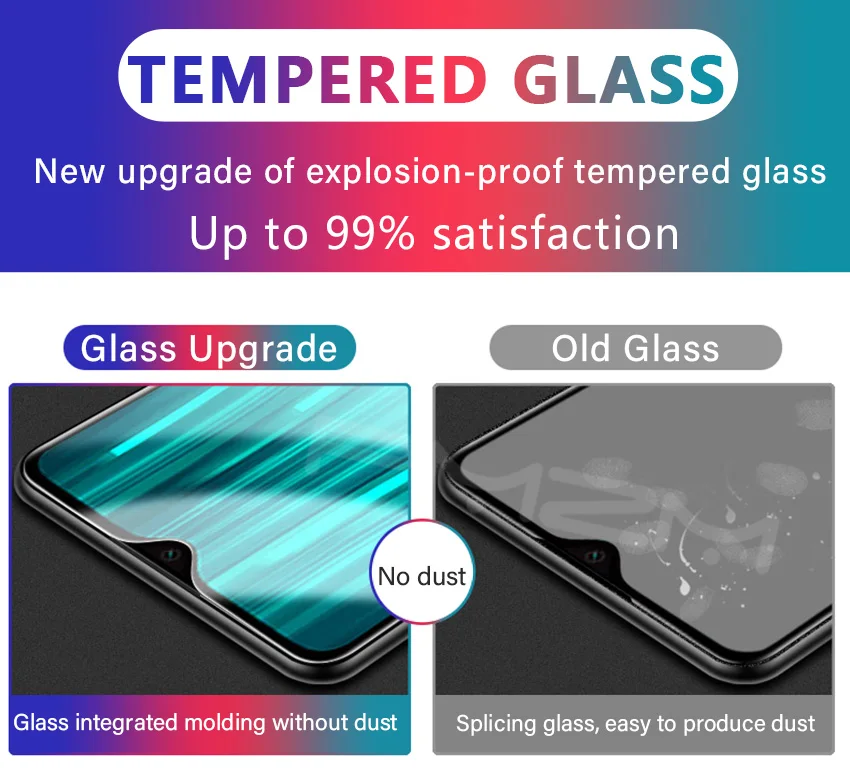 3Pcs Tempered Glass For Xiaomi Redmi Note 8 Pro 8T 8A 7A 6A Screen Protector For Xiaomi Redmi Note 7 6 Pro Protective Glass mobile tempered glass