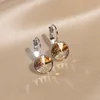 Classic Romantic Jewelry Round Clear Crystal Drop Earrings For Women Elegant Wedding Party Earrings Brincos Jewelry Bijoux 2022 ► Photo 2/6