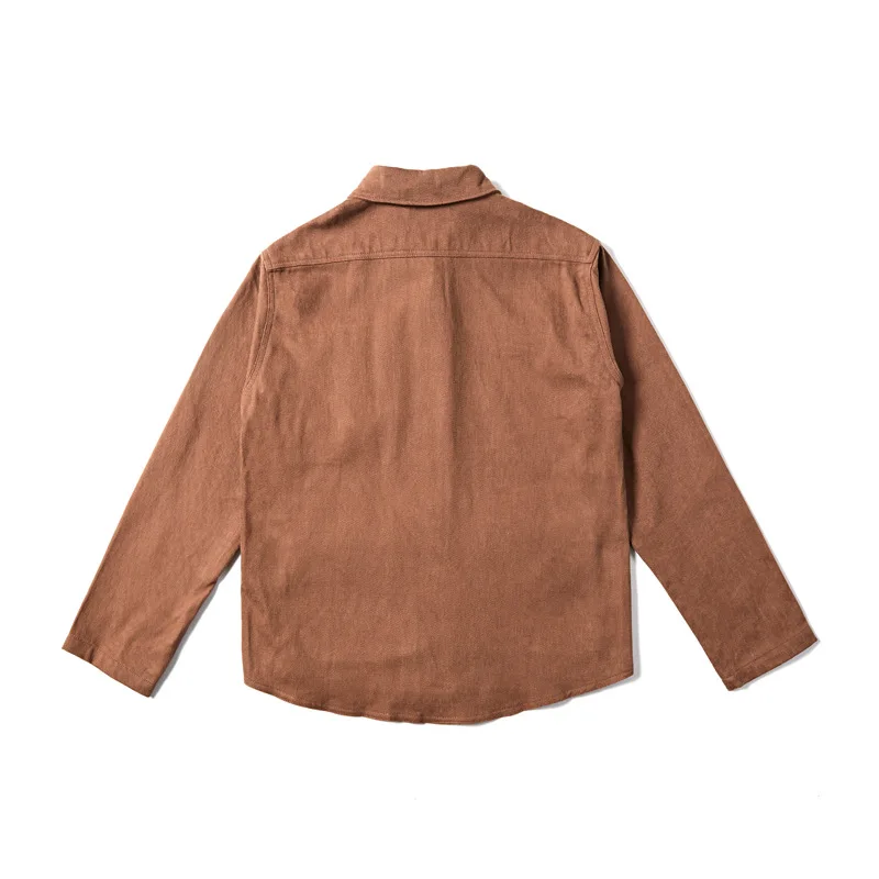 Outdoorwear 1990S винтажная Мужская рубашка шерстяная куртка с карго карманами черный белый хаки Ретро Рабочие Рубашки с длинным рукавом Chore пальто