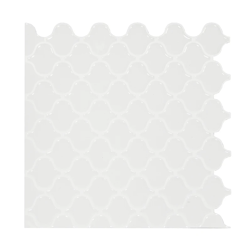 Яркие плитки самоклеющиеся домашний декор белый фонарь водонепроницаемые виниловые обои 3D пилинг и палочка мозаичная плитка-1 лист - Цвет: T80514
