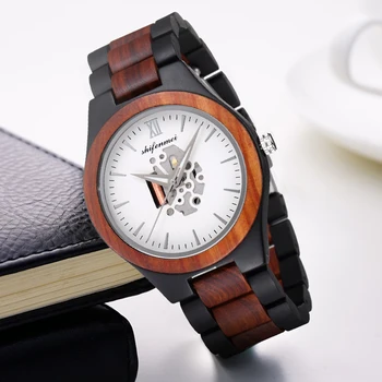 

Shifenmei Wooden Watches Mens Quartz Wristwatch Top Luxury Brand Wood Watch Male Army Military Sports Clock Relogio Masculino