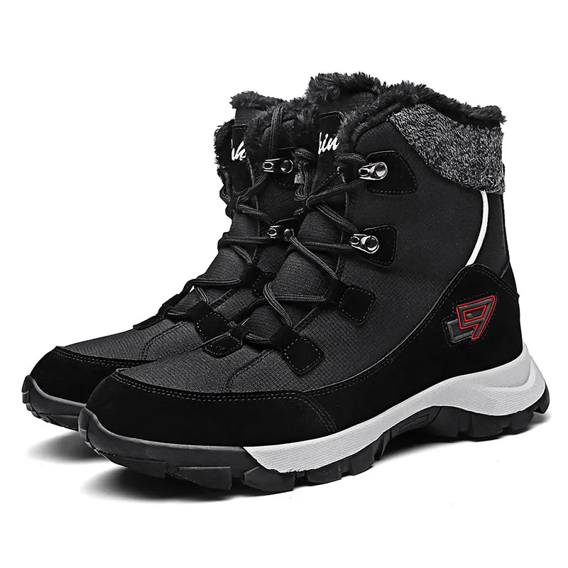

2020 Men Casual Shoes Plush Warm Male Fashion Mid-Calf Work Boot Outdoor Snow Boots Tooling boots