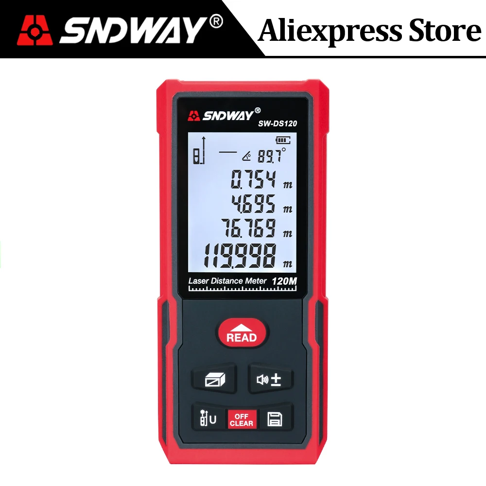 SNDWAY Laser Distance Meter Rechargeable Range Finder Trena Laser Tape Measure Electronic Ruler Roulette Rangefinder дальномер SNDWAY Laser Distance Meter Rechargeable Range Finder Trena Laser Tape Measure Electronic Ruler Roulette Rangefinder дальномер