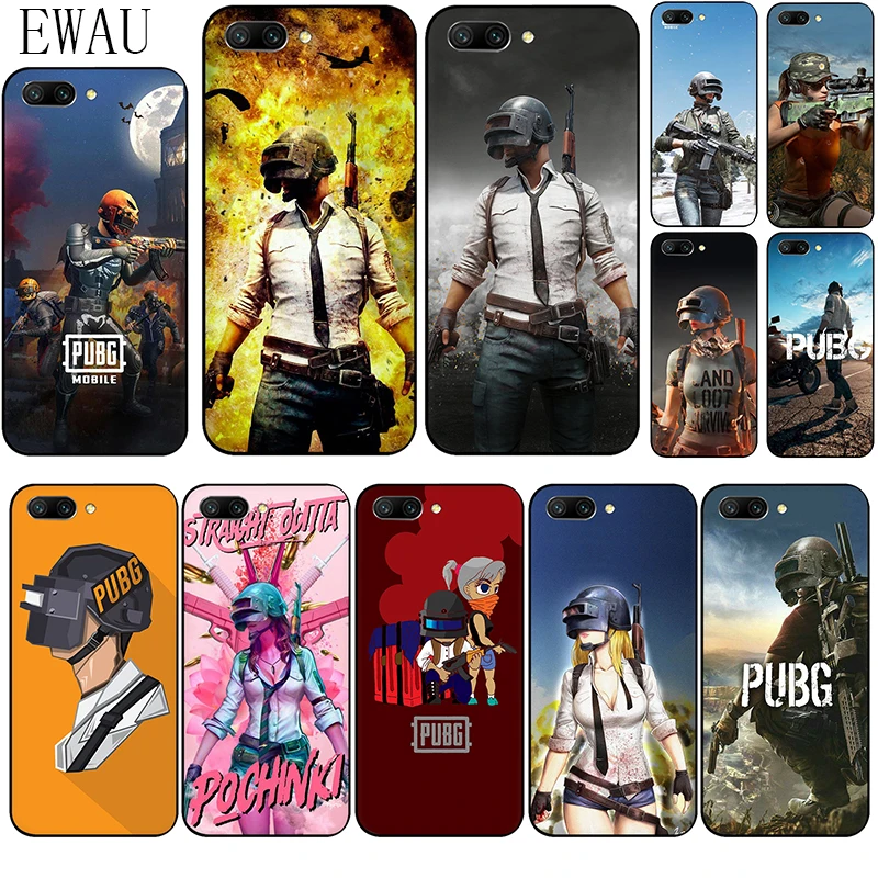 EWAU PUBG мобильный силиконовый чехол для телефона для huawei Honor 6A 7A Pro 7C 7X 8X 8C 8 9 Примечание 10 Lite вид 20 9X Pro 8A 20S