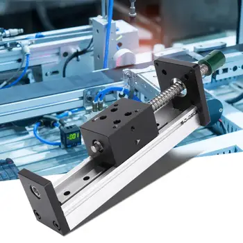 

500mm Aluminum Alloy Linear Guide Rail Slide Ball Screw Motion Table Effective Stroke