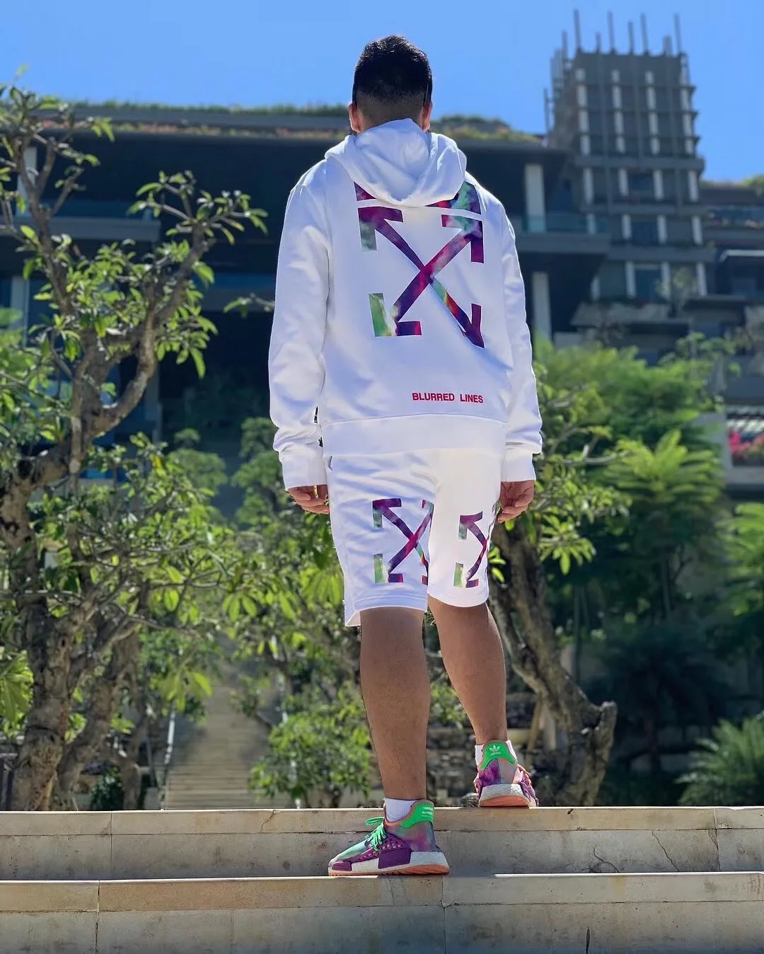 

Ow Popular Brand off White 2019ss Summer Indonesia Djakarta Limited Funds Men And Women Celebrity Style Pure Cotton Casual Short