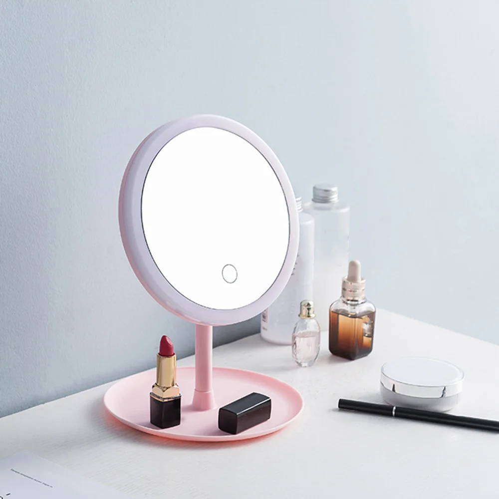 light up desk mirror