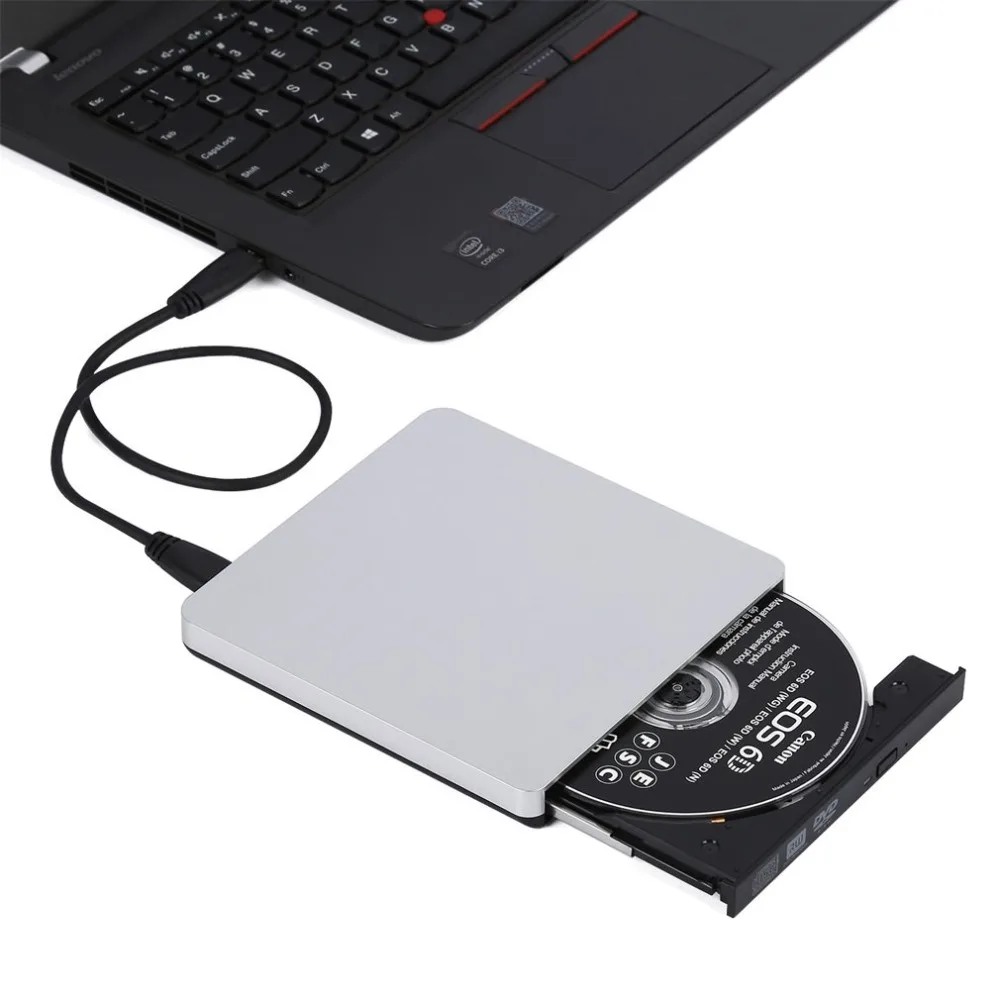 Практичный внешний корпус для жесткого диска USB3.0 Портативный внешний интерфейс жесткий нечетный жесткий диск HDD коробка SATA диск Серебро