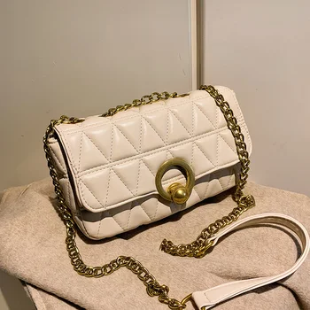 

French Niche Bag Female 2020 New Fashion Diamond Lattice Chain Bag Wild Shoulder Armpit Bags Women Purse and Handbags Sac A Main