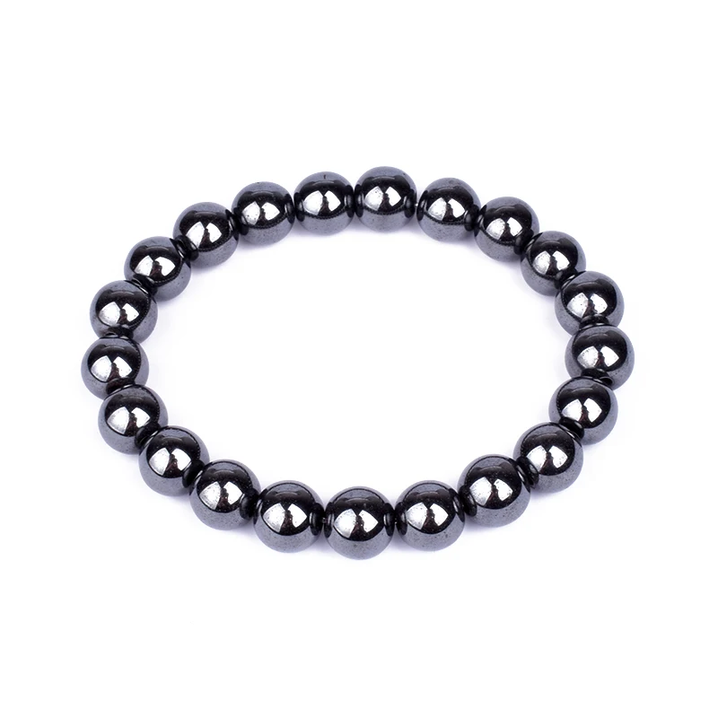 Fashion 6/8/10mm Magnetic Bracelets for Women Nature Hematite Beads ...