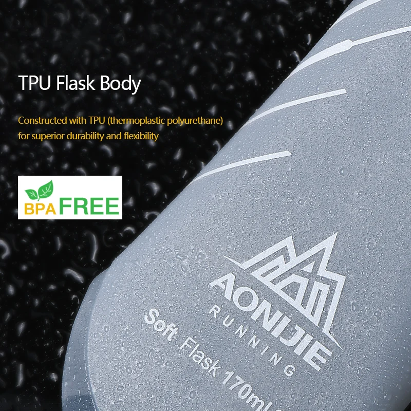 AONIJIE SD23 TPU Collapsible 170ML Sports Nutrition Energy Gel Soft Flask Water Bottle Reservoir Marathon Hydration Pack sports water bottle portable water bottle sports water bag