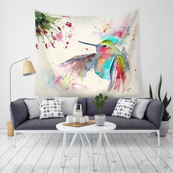 

Hot Pin Hanging Cloth Animals Colorful Bird Tapestry Printing Tablecloth Beach Towel Wall Decoration Decorative Cloth