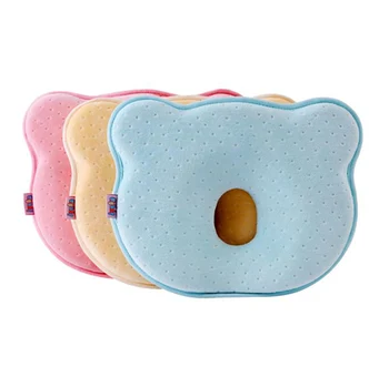 

Soft baby bear pillow soft child sleep locator to prevent head flat memory foam pad sleep support protection pillow